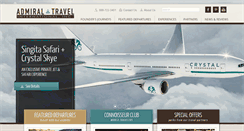 Desktop Screenshot of admiraltravel.com